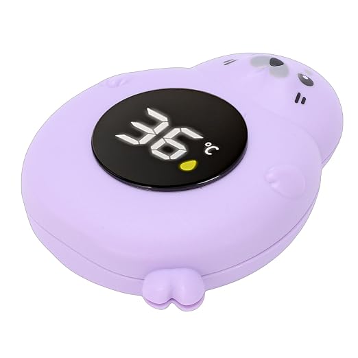 Greensen Baby Bath Thermometer, Digital Temperature with LED Alarm for Kids Toddler Bathtub Pool (Purple)