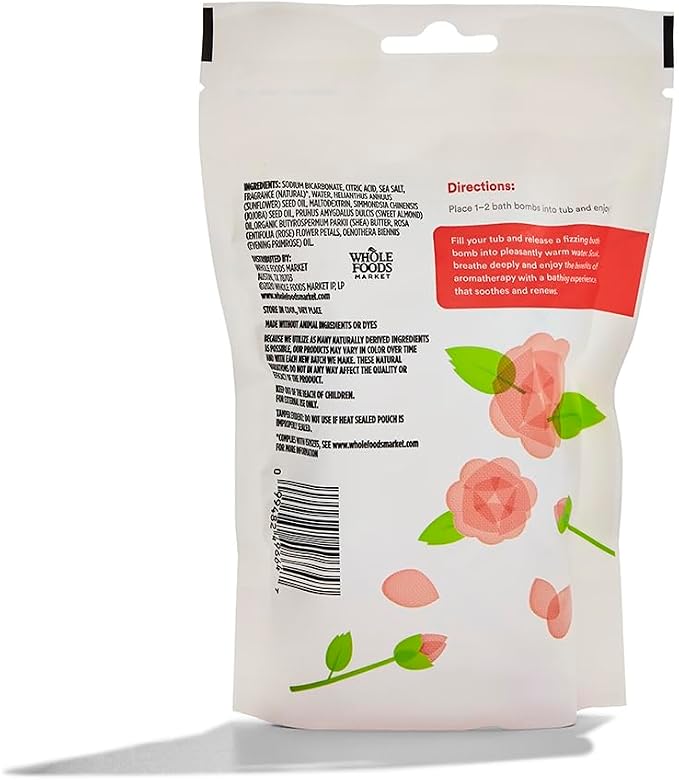 365 by Whole Foods Market, Bath Soak, Rose Petal with Himalayan Salt, 5 Count