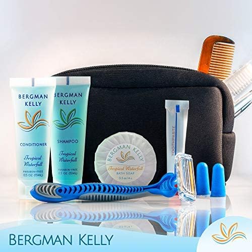 Luxury Travel Size Round Soap Bulk, Tropical Waterfall, 0.5 oz, 100 PK | Bergman Kelly Guest Size: Individually wrapped 1.9" diameter bars. Rich lather, ideal for Airbnbs, travel, and care packages.