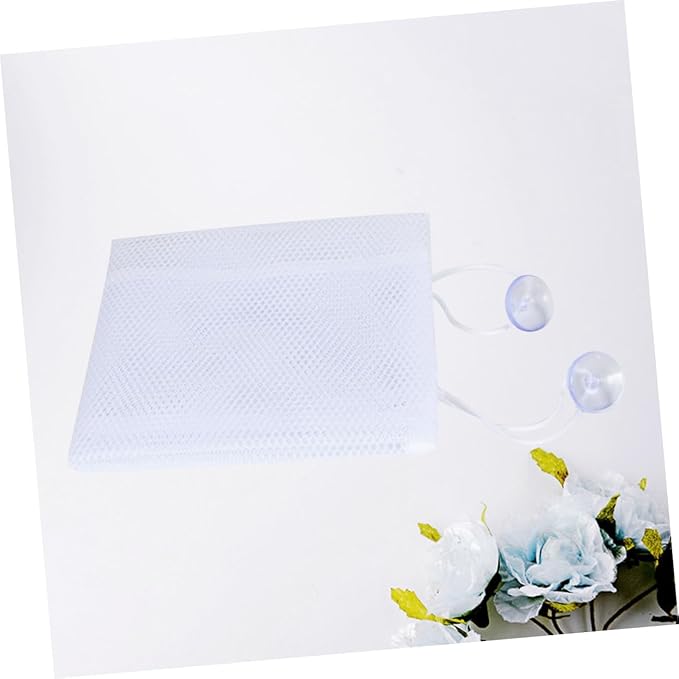 Toyvian Bath Toy Storage Bag with Strong Hook Mesh Organizer for Kids Tub Toys Bathroom Storage 14.6 Inch Drainable Toy Container