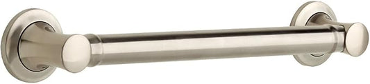 Delta Carlisle (1-Pack) 16' Shower Grab Bar Seniors ADA Compliant Satin Nickel 450 lb Capacity Bathroom Safety Handle for Shower, Bathtub | Wall Mounted Balance Assist, Grip DCL5916-BN