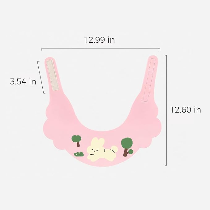 Baby Shower Cap Cover - Adjustable Baby Bath Visor with Ear Protection Visor for Kids & Toddlers, Shampoo Waterproof Baby Hair Washing Shield, Soft baby Bath Hat Suitable for Children (Bunny)