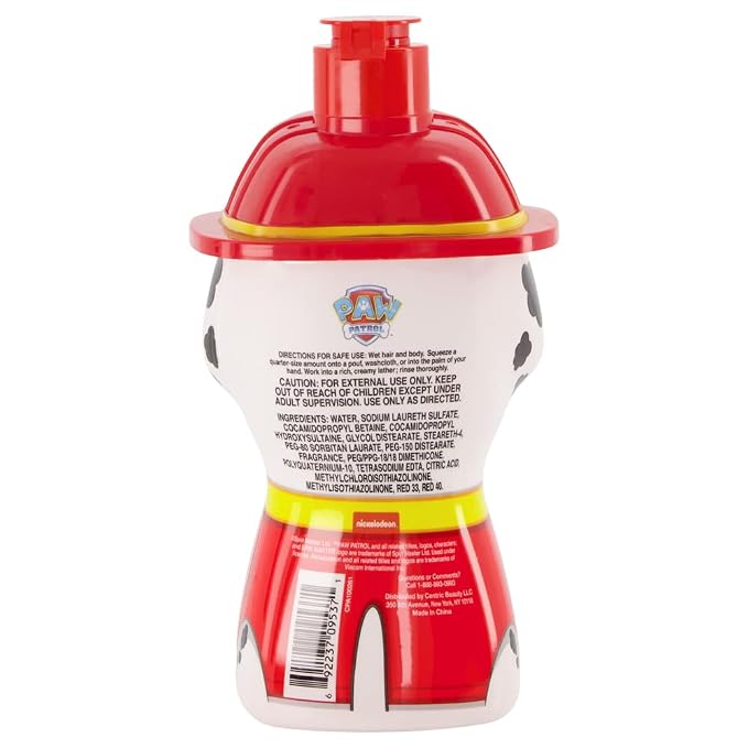 Taste Beauty “PAW Patrol” 3-in-1 Kids’ Shampoo, Kids’ Conditioner, and Bodywash, 14 Ounces, (Scent) (Pack of 2)