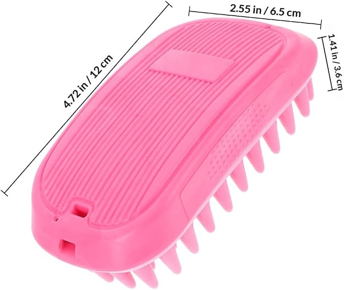UPKOCH Dog Bath Brush Silicone Pet Shampoo Massager Rubber Curry Comb for Short Haired Dogs Cats