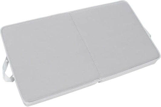 Naroote Bath Kneeler, Bath Kneeling Pad Non Slip Knee Cushion Foam Bath Kneeler and Elbow Kneeling Rest Pad Bathtub Kneeling Pad Baby Bath Mat for Bathing Baby (Grey with Grey)