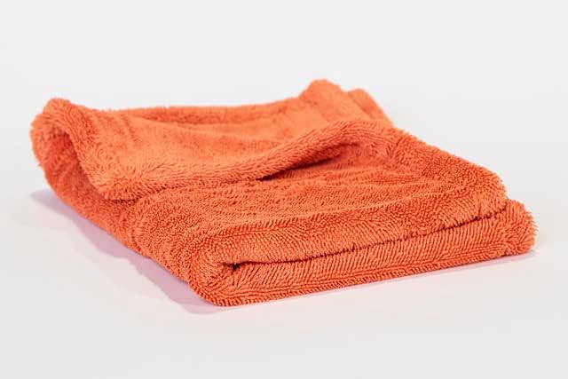 Luxury Microfiber Sucker Jr Drying Towel - Orange 1400gsm