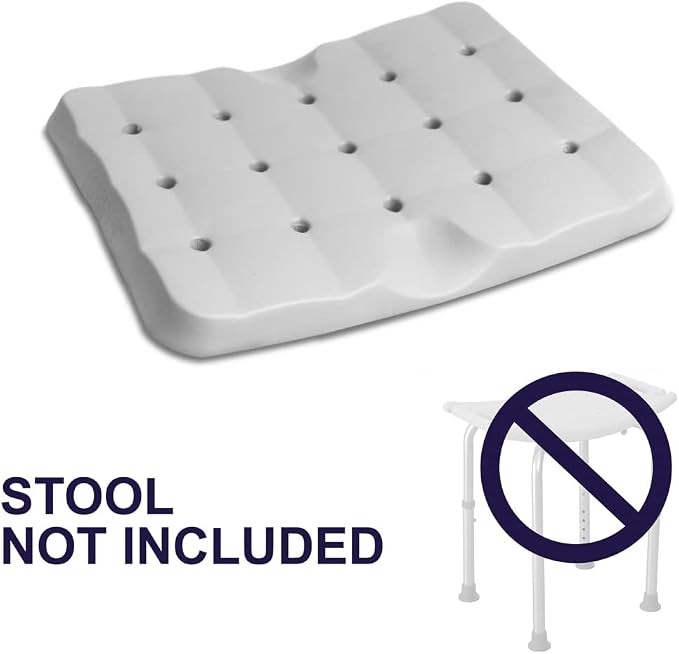 KMINA Shower Seat Cushion, Lightweight Waterproof Foam and Slip-Resistant, Kneeling Pads for Gardening, Patented, Made in Europe