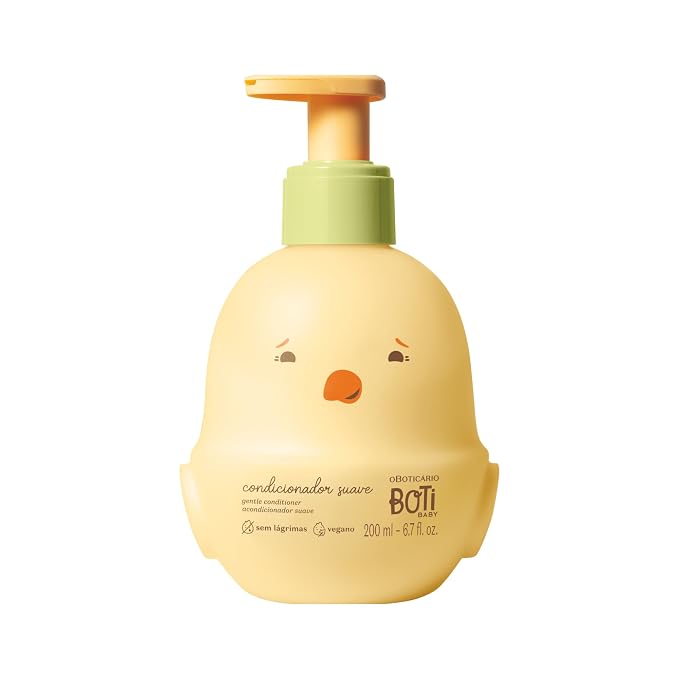 O Boticário Boti Baby Conditioner, Hypoallergenic, Vegan, Alcohol Free, Paraben Free & Dye Free, 200ml