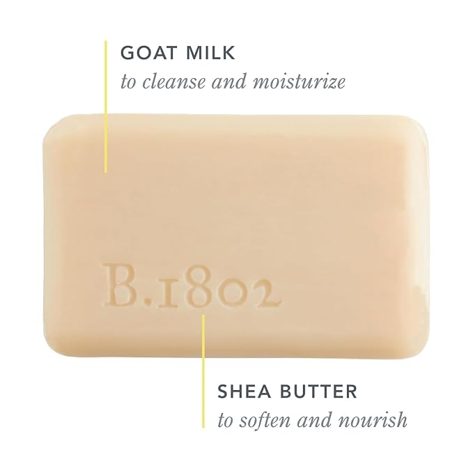 Beekman 1802 Goat Milk Soap – Moisturizing Hand & Body Soap Bar with Shea Butter & Botanical Oils, Triple-Milled, Non-Drying, Made for Sensitive Skin, Fresh Air 3.5 oz