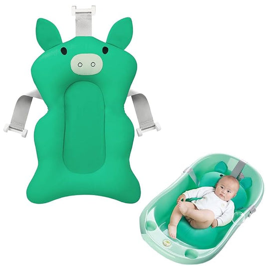 Baby Bath Seat Support Net Soft Infant Bathing Seat Support Mat Suspension Shower Pad Adjustable Non-Slip Newborn Bathtub Sling Mat Baby Sink Bather Tub Shower Net Bathtub Sit Up Mesh 0-7 Month