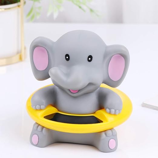 Cartoon Elephant Bath Tub Thermometer Electronic Temperature Thermometer for Boy Girl for Indoor Random Color