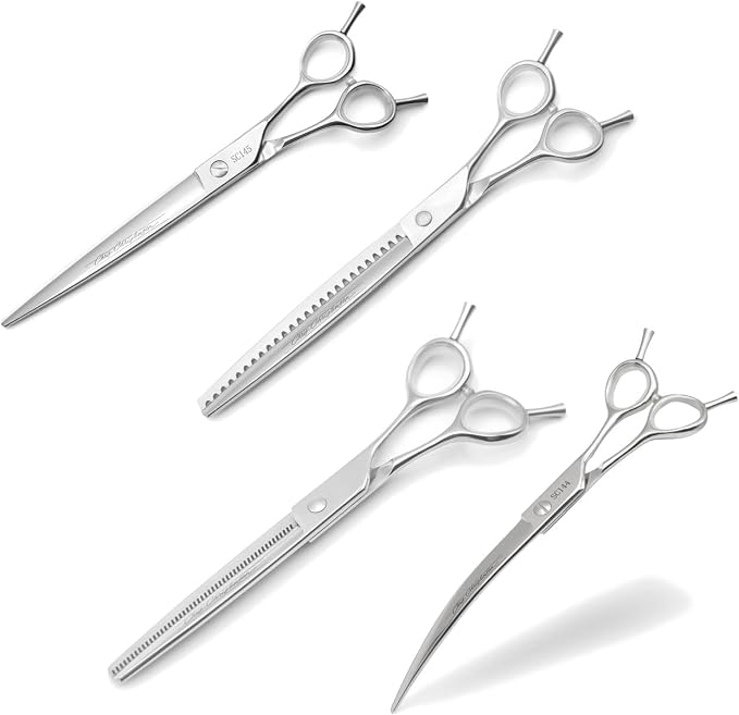 Chris Christensen Classic Series Grooming Shears, Full Set of Shears With Case, Groom Like a Professional, Any Skill Level, Made From 440C Japanese Steel