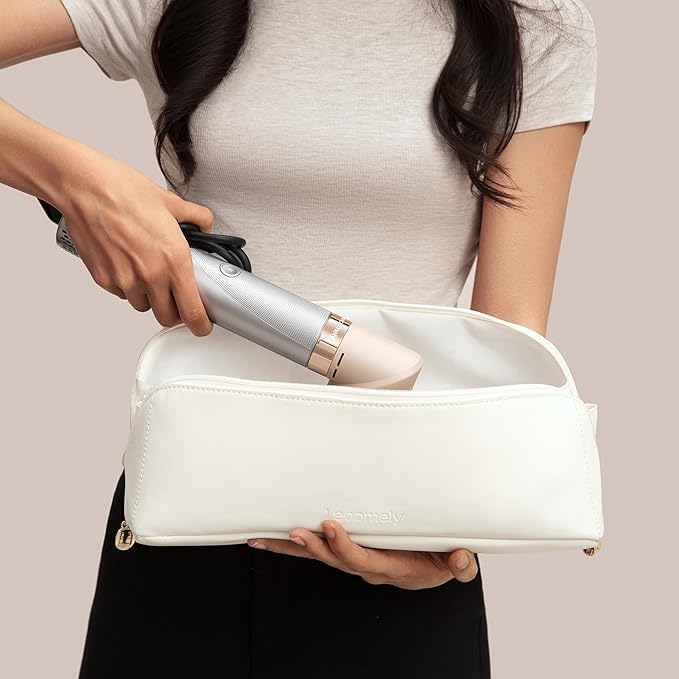 Bag Luxurious Leather Build Travel-Ready Design Fits All Accessories of Multi-Styler Brushes, nozzles, Curls Universal Fit (Only Bag)