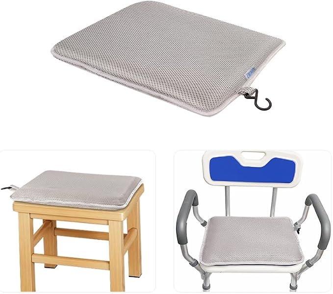 Shower Seat Cushion for Inside Shower, Bath Seat Mat Cushion Shower Chair Pad for Elderly Seniors, Bath Chair Pad Shower Bench Pillow Bathtub Cushion Tub Seats for Butt Sitting