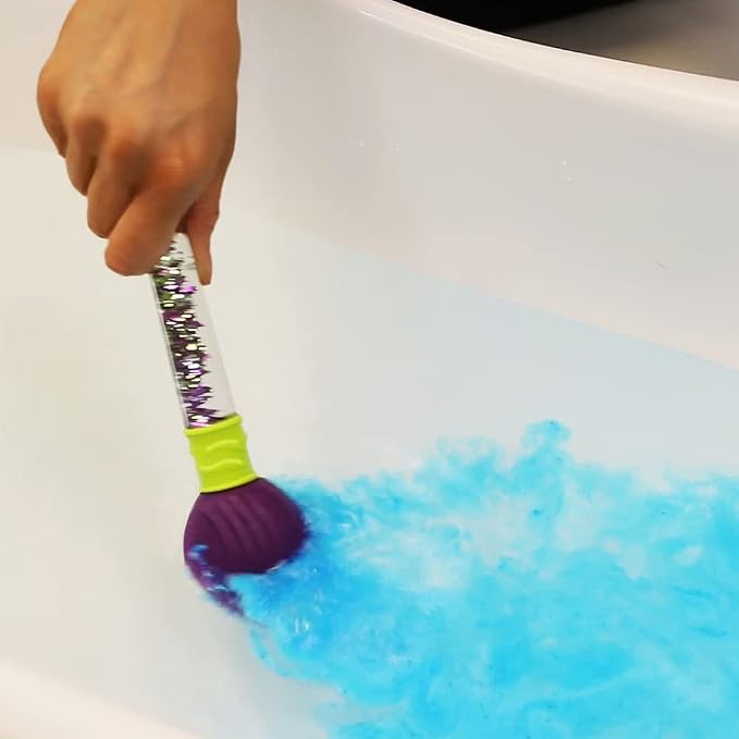 Baff Bombz Magic Brush, 4 x Bath Bombs, Magically Paint Your Bath Water, Creative Bath Toy for Children, Birthday Gifts for Boys & Girls, Pocket Money Toy, Moisturising Bath Fizzers