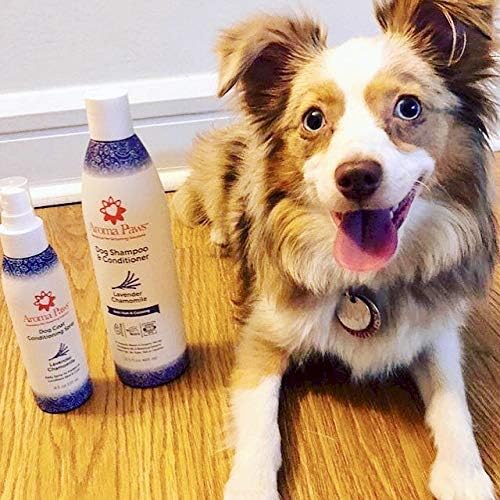 Dog Coat Conditioning Spray - Pet-Friendly Detangler Spray with Natural Essential Oils for Dogs - Daily Dog Spray to Eliminate Odors and Knots - Lavender Chamomile 4.5 oz.