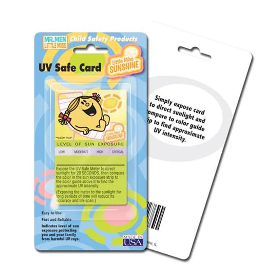 Little Miss & Mr. Men Children Safety Cards UV, Bath Temperature, Room Thermometer 3 Pack Outlet Cap Bundle