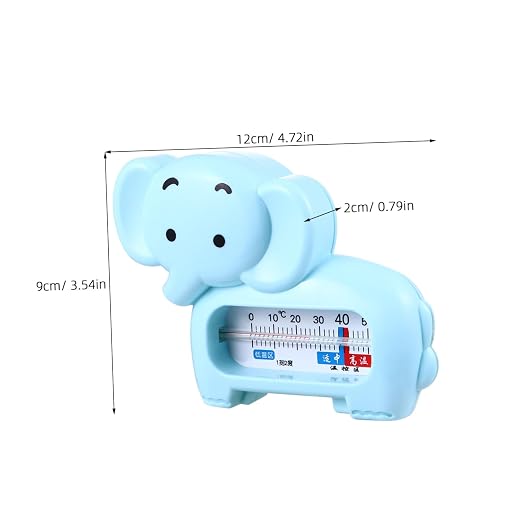 LIFKOME 2pcs Cartoon Elephant Bath Thermometer for Accurate Water Measurement and Safe for Bathing and Colors