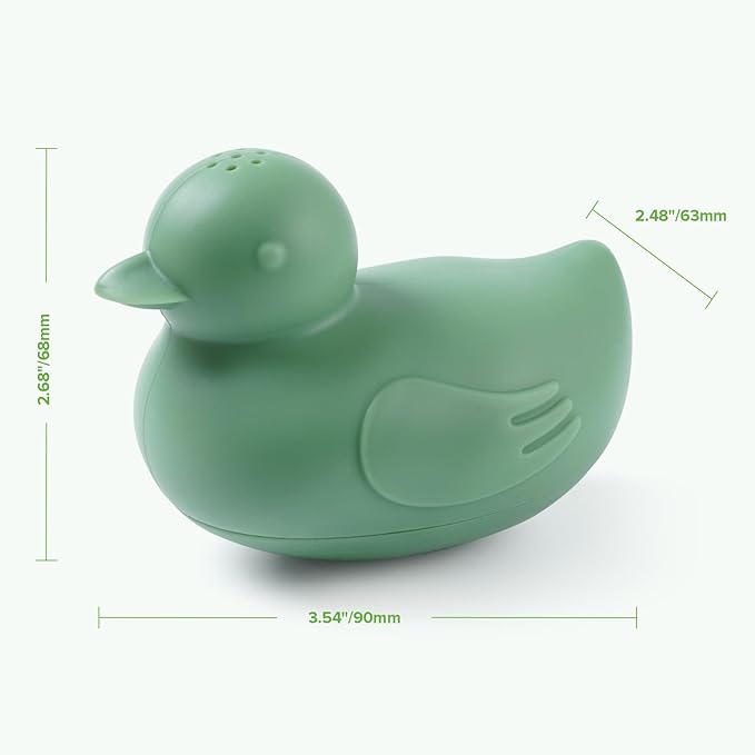haakaa Dinky Splash Duck Silicone Baby Bath Toy, Detachable & Mold Free Food Grade Silicone Bath Ducks Toys, BPA-Free Squeeze Bathtub Toys,Floating Bath Tub Toys for Babies 6m+