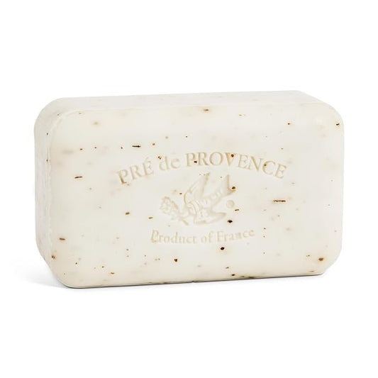 Pre de Provence Artisanal Soap Bar, Natural French Skincare, Enriched with Organic Shea Butter, Quad Milled for Rich, Smooth & Moisturizing Lather, White Gardenia, 5.3 Ounce