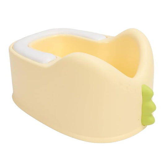 Ergonomic Baby Washing Basin for Toddlers with Soft PVC Cushion, Plastic Baby Washing Basin for Bathing and Buttocks (Yellow)