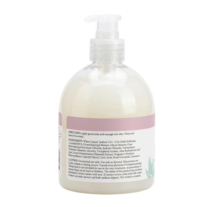 Ginger Lily Farms Botanicals Nourishing Body Wash, 100% Vegan & Cruelty-Free, Whispering Rose Scent, 16.9 Fl Oz (Pack of 6)