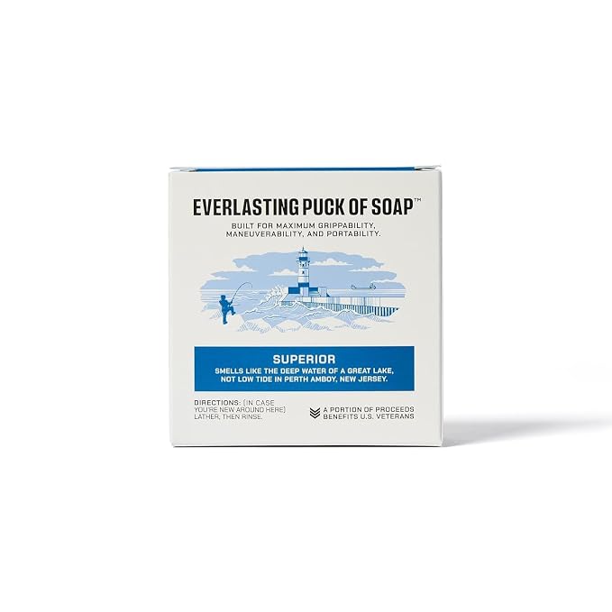 Duke Cannon Supply Co. Bar Soap Puck - Men's Rounded Bar Soap With Masculine Scents - Hydrating & Cleansing -Disc-Shaped Mens Soap - All Skin Types - Superior (5 oz)