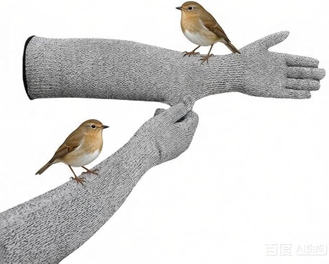 Flexible Pet Handling Sleeves Cat Shower Gloves, Cat Grooming Arm Sleeves, Anti-Scratch & Bite Resistant Protective Sleeves for Cats Puppy Birds (35CM/13.8")