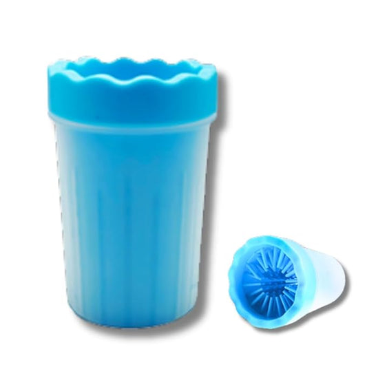 Portable Dog Paw Cleaner - Premium Quality, Eco-Friendly Silicone, Blue, Medium + Large Size for Pet Supplies and Accessories (Blue)