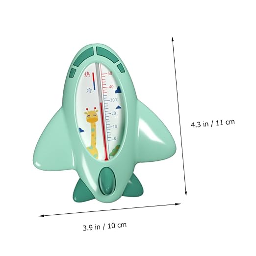 SUPVOX Cartoon Bath Thermometer Green Easy to Use Water Temperature Tester with Design for Safe Bathing and Toddlers