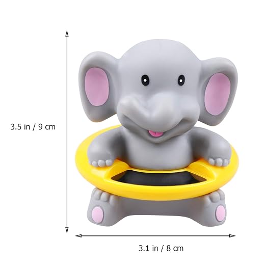 Cartoon Elephant Bath Tub Thermometer Electronic Temperature Thermometer for Boy Girl for Indoor Random Color