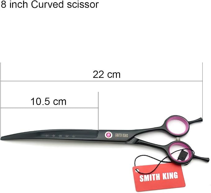8.0 inches professional dog grooming scissors set Curved scissors