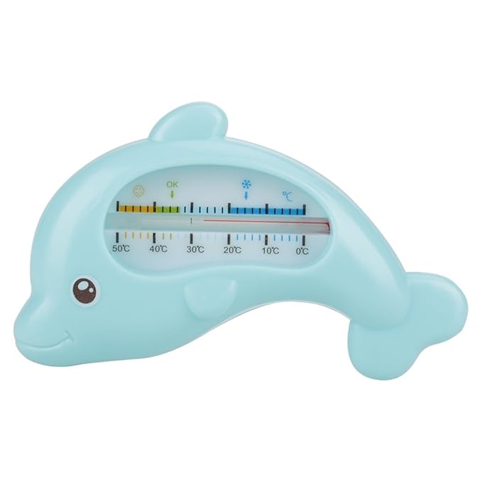 Ejoyous Baby Bath Thermometer, Digital, Blue Dolphin