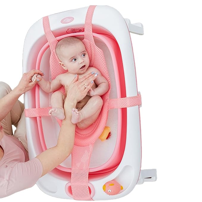 Baby Bath Seat Mesh Pad| Soft Infant Bathing Pillow Bath Cushion Sling Adjustable Bath Support Net Cushion Mat for Newborn Toddler(Tub NOT Included)