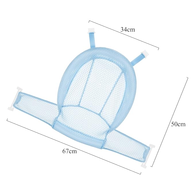 Haozaikeji Baby Bath Seat Support Net Infant Bathtub Mesh Cushion Newborn Baby Shower Lie Seat Toddler Bathing Breathable Mat Shower Pad for 0-3 Years