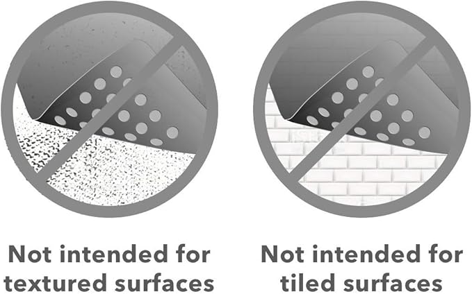 “Pebbles” Non-Slip Bathtub & Shower Mat 27”x14” Oval - Non-Toxic - Safe, Clean, Machine-Washable, Superior Grip & Drainage, Vinyl, for Smooth Floors ONLY, Transparent Light Blue