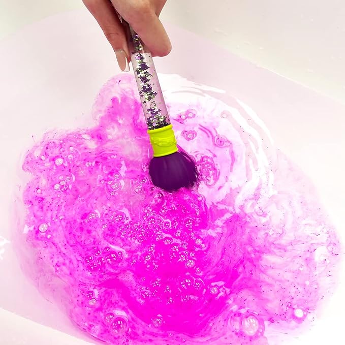 Baff Bombz Magic Brush, 4 x Bath Bombs, Magically Paint Your Bath Water, Creative Bath Toy for Children, Birthday Gifts for Boys & Girls, Pocket Money Toy, Moisturising Bath Fizzers