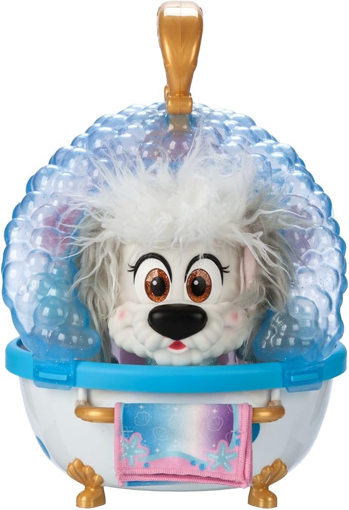 Disney Store Action Toys Princess Pet Play Set - Max Bathtub Set – Fun Playsets Princess Toys Perfect for Little Kids - Comes with Color-Changing Max, Sebastian Figure & Bubbles