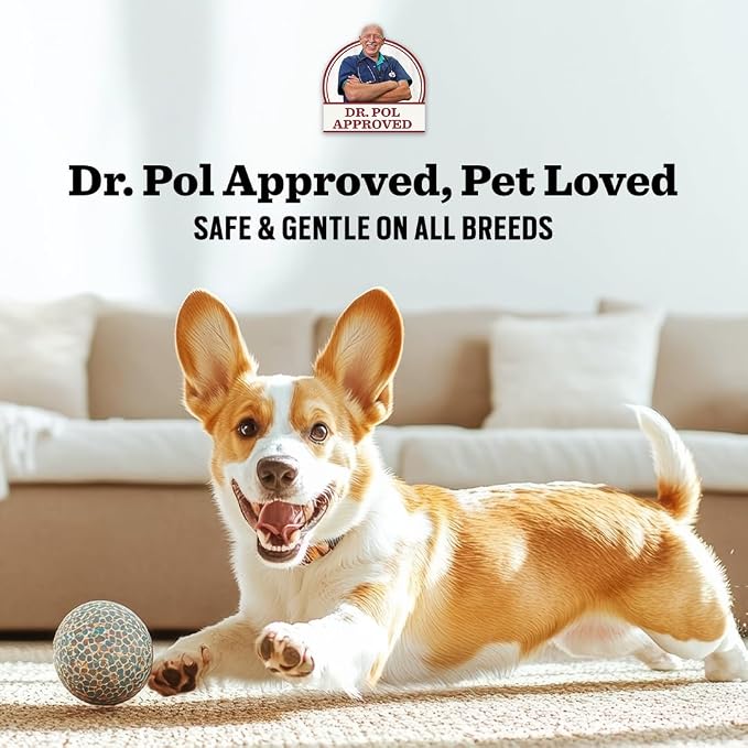 Dr. Pol Incredi-Pol 4-in-1 Pet Shampoo | Cleanse, Condition, Detangle & Deodorize | Luxurious Grooming for a Soft, Silky Coat | Lavender | 16 oz