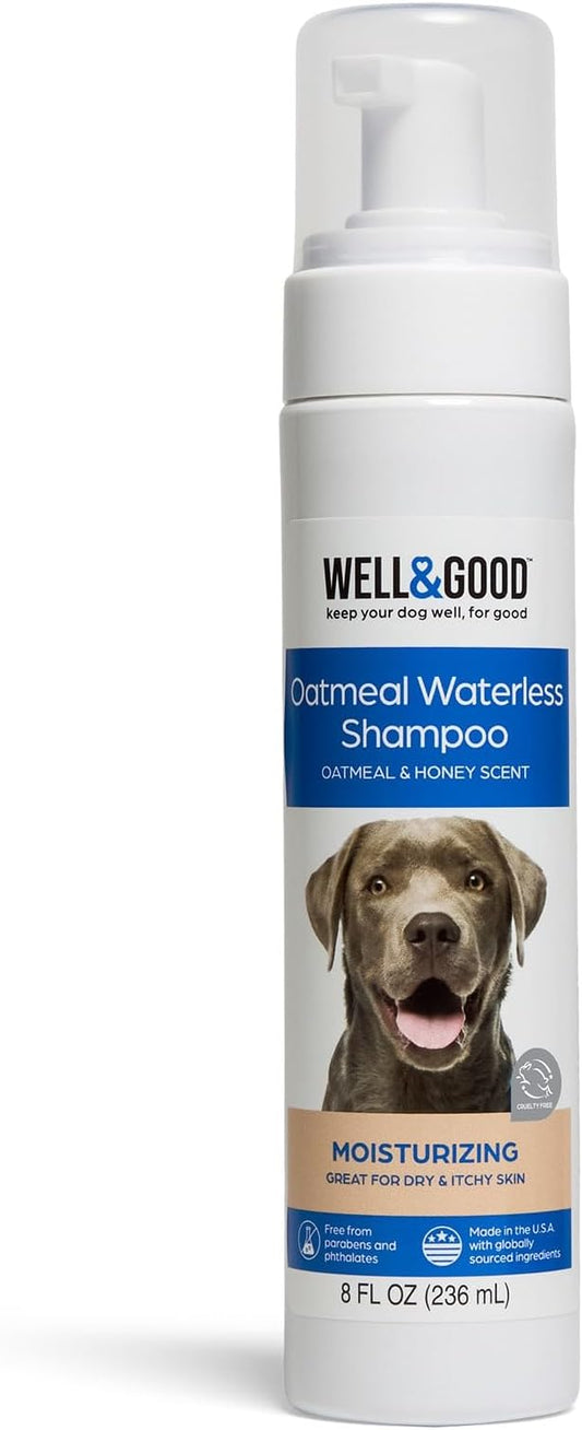 Well & Good Waterless Oatmeal Dog Shampoo 8 fl. oz.