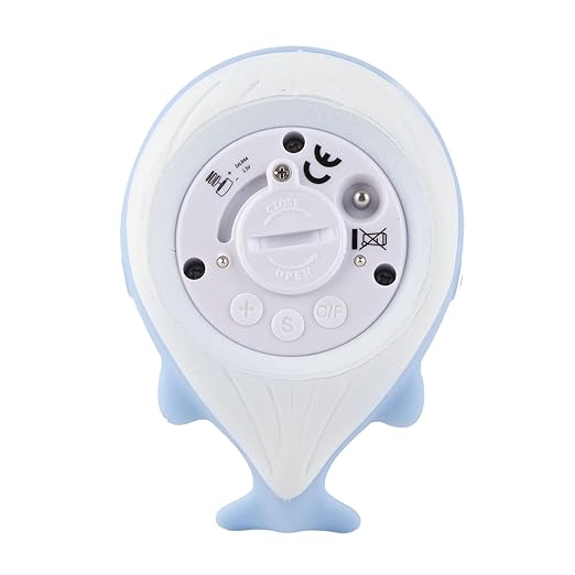 Whale Shaped Baby Bath Tub Water Thermometer with Silent Alarm | Accurate and Safe Infant Bath Floating Toy | LCD Display for Optimal Water Temperature | Perfect for Newborns and