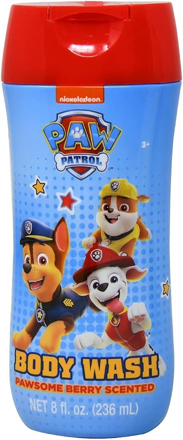 Centric Brands Paw Patrol Kids Body Wash - Refreshing Childrens Bath for Shower and Time, Girls Boys Soap Pawsome Berry-Scented Cartoon 8 Fluid Ounces Ounce 203711