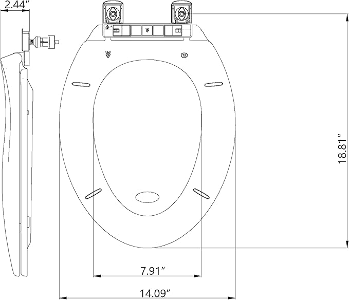 Garvee Elongated Toilet Seat, Soft-Slow Close, 19 Inch Elongated Toilet Seat For Elongated Toilets, Quiet-Close Lid And Seat, Easy To Install And Clean, Never Loosen, White