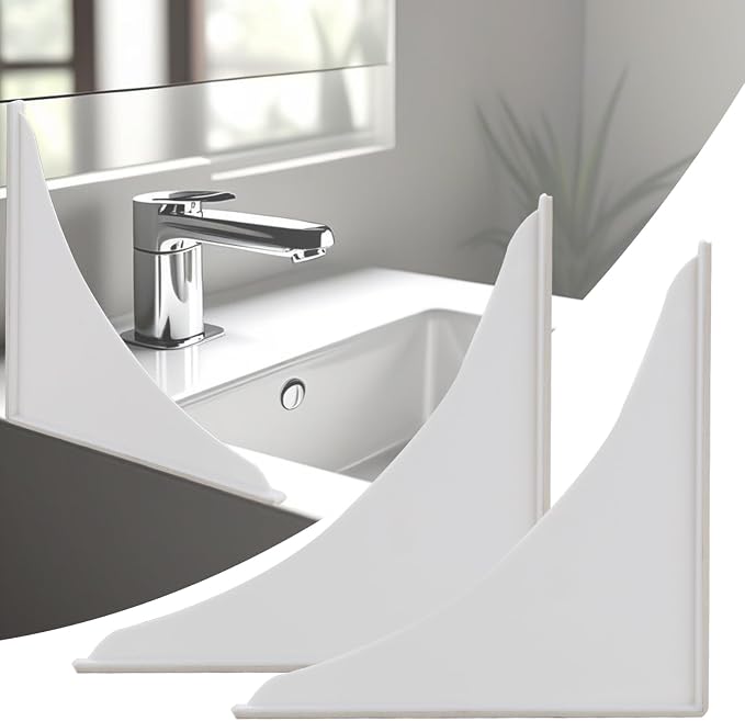 2 Pieces Bathtub Shower Splash Guards, Shower Water Guard for Bathtub Splash Guard Removable, Bathtub Water Splash Guards Corner Guards to Keep Water in Shower Bath