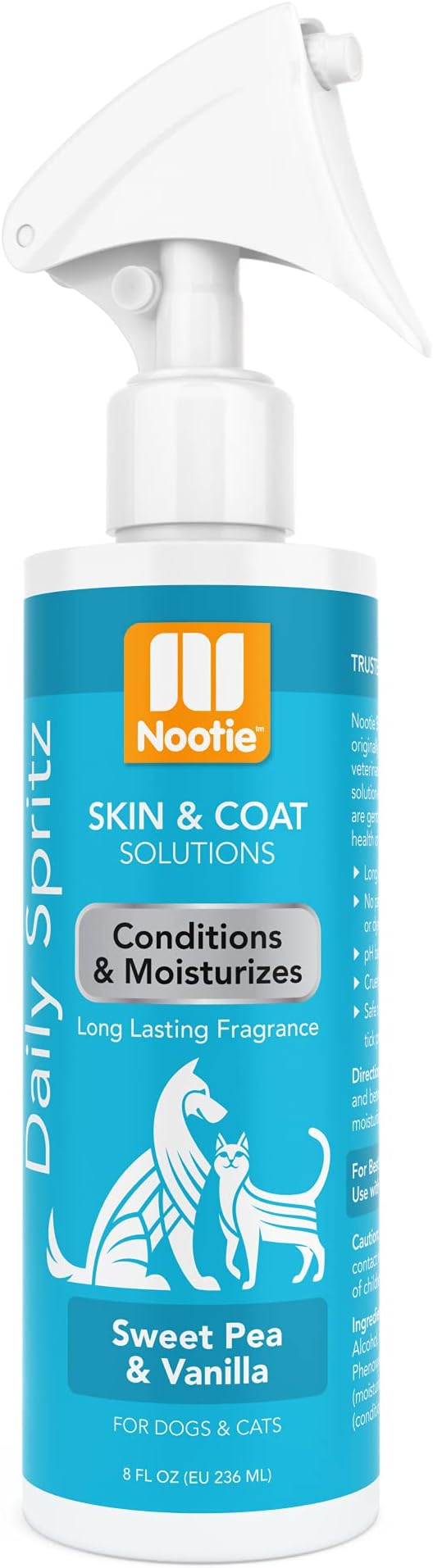 Nootie Daily Spritz Pet Conditioning Spray - Dog Conditioner for Sensitive Skin - Long Lasting Fragrance - No Parabens, Sulfates, Harsh Chemicals or Dyes - Sold in Over 10,000 Pet Stores
