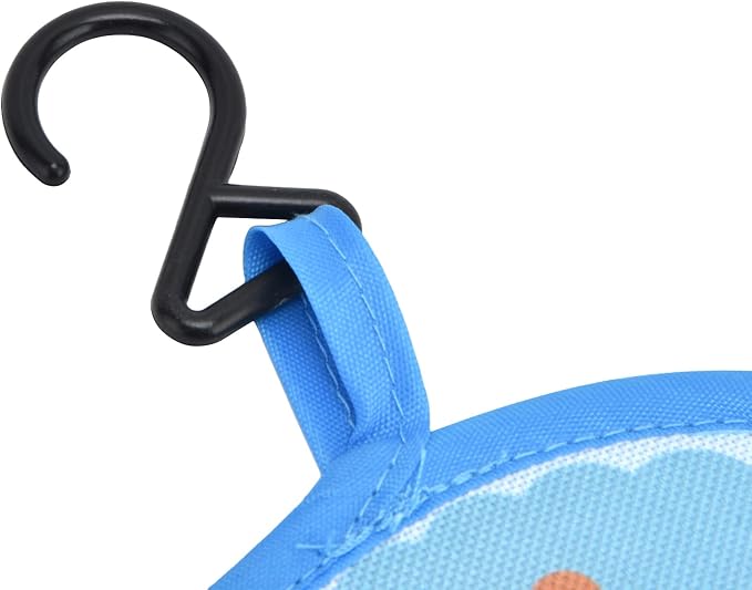 Bath Toy Organizer Bag Cute Cartoon Pattern Mesh Bath Tidy Storage Net Holder Basket Bag for Kids Bathroom Toys Polyester Material Large Capacity (Dolphin)