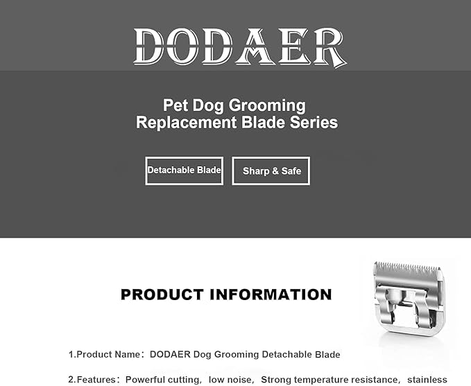 Dog Grooming Blade kit,Compatible with Andis/Oster A5,Wahl KM10 | Stainless Steel Blade,Include Size 40+10+30+15+7FC+5FC+4FC+3FC+5/8HT+3/4HT+T84+T10+5/8N Toe Blade,13 Pack