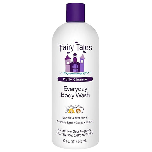 Fairy Tales Daily Cleanse Kids Body Wash | Kids Soap With Gentle, Clean Natural Ingredients | Sulfate Free, Silicone Free, Body Wash for Boys and Girls - 32 oz.