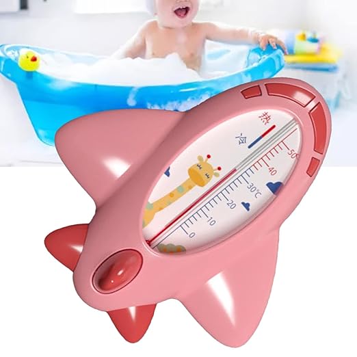 Baby Bath Thermometer, Infant Bath Thermometer Airplane Shape Lovely Multifunctional Infant Water Temperature Thermometer ()