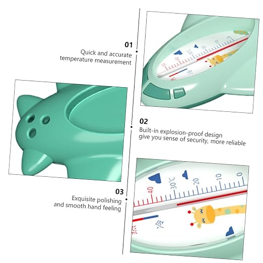 Baby Bath Water Cartoon Design Plastic Floating Accurate Temperature Measurement for Bathtubs and Pools for Infants and Toddlers
